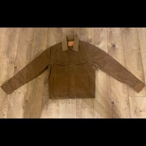 Taylor Stitch Long Haul Waxed Cotton Trucker Jacket, Field Tan - 36